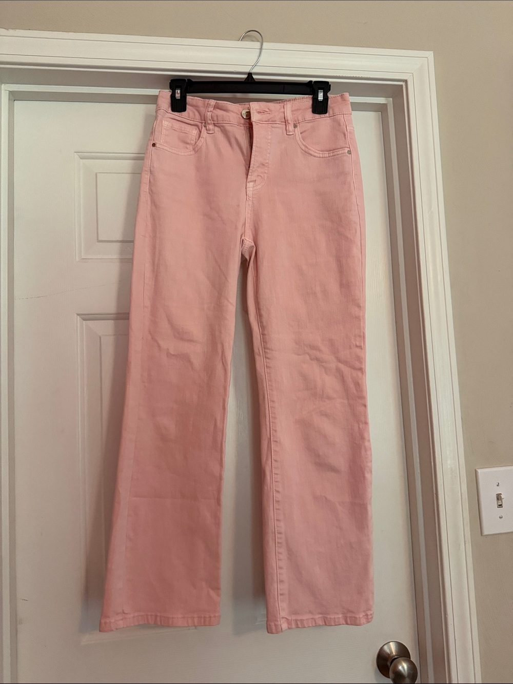 Women’s Pink Wide-Leg Jeans